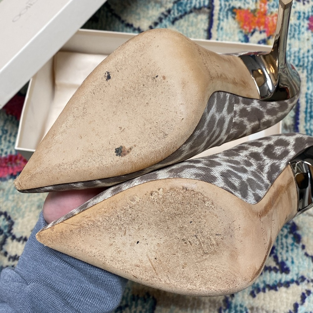 Metallic leopard Jimmy Choos - Picture 4 of 5
